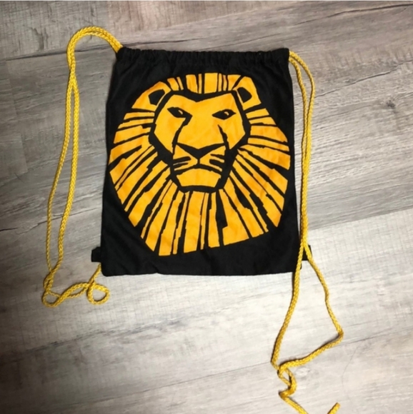 Disney The Lion King Simba VIP Broadway Musical Drawstring Cinch Bag Backpack - Picture 1 of 3